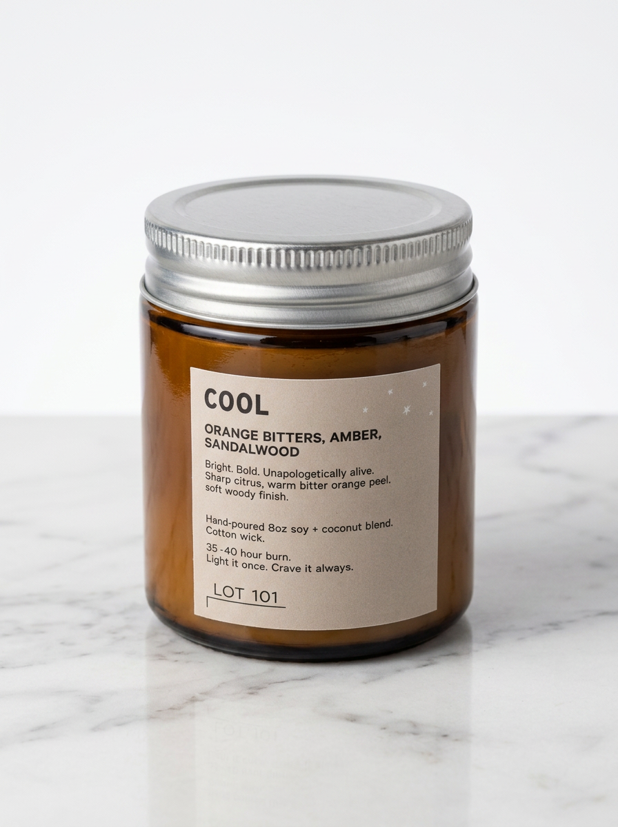 ORIGIN — Cool | 8oz Amber Soy Candle