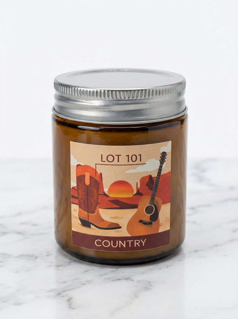 GENRE — Country | 8oz Amber Soy Candle