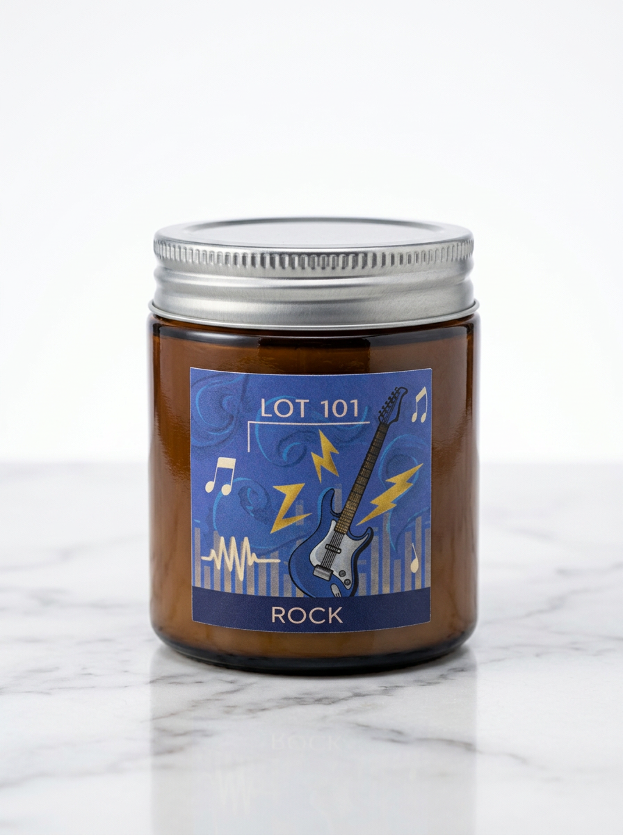 GENRE — Rock | 8oz Amber Soy Candle